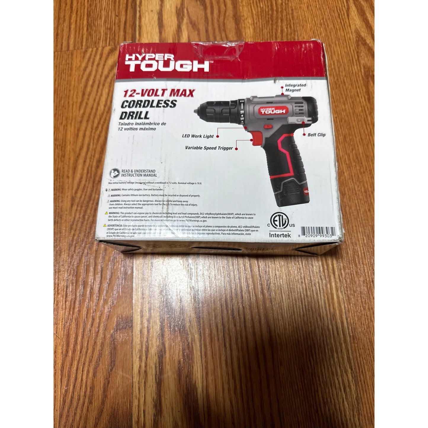 HYPER Tough Cordless Drill 12Volts - Open Box