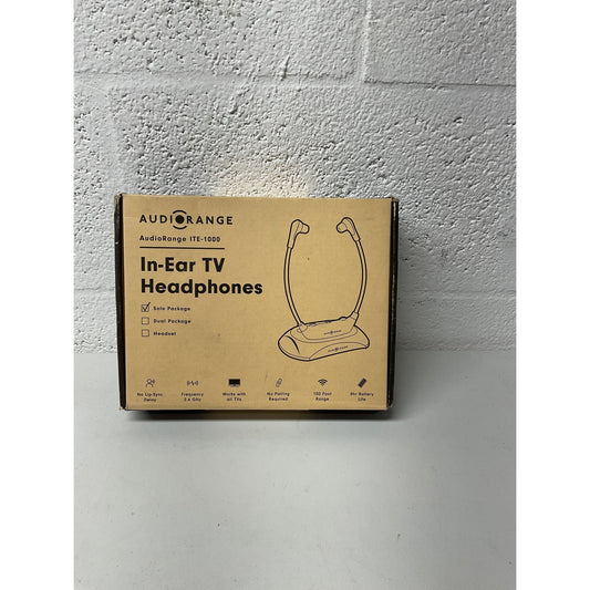 Audiorange In-Ear TV Headphones solo package