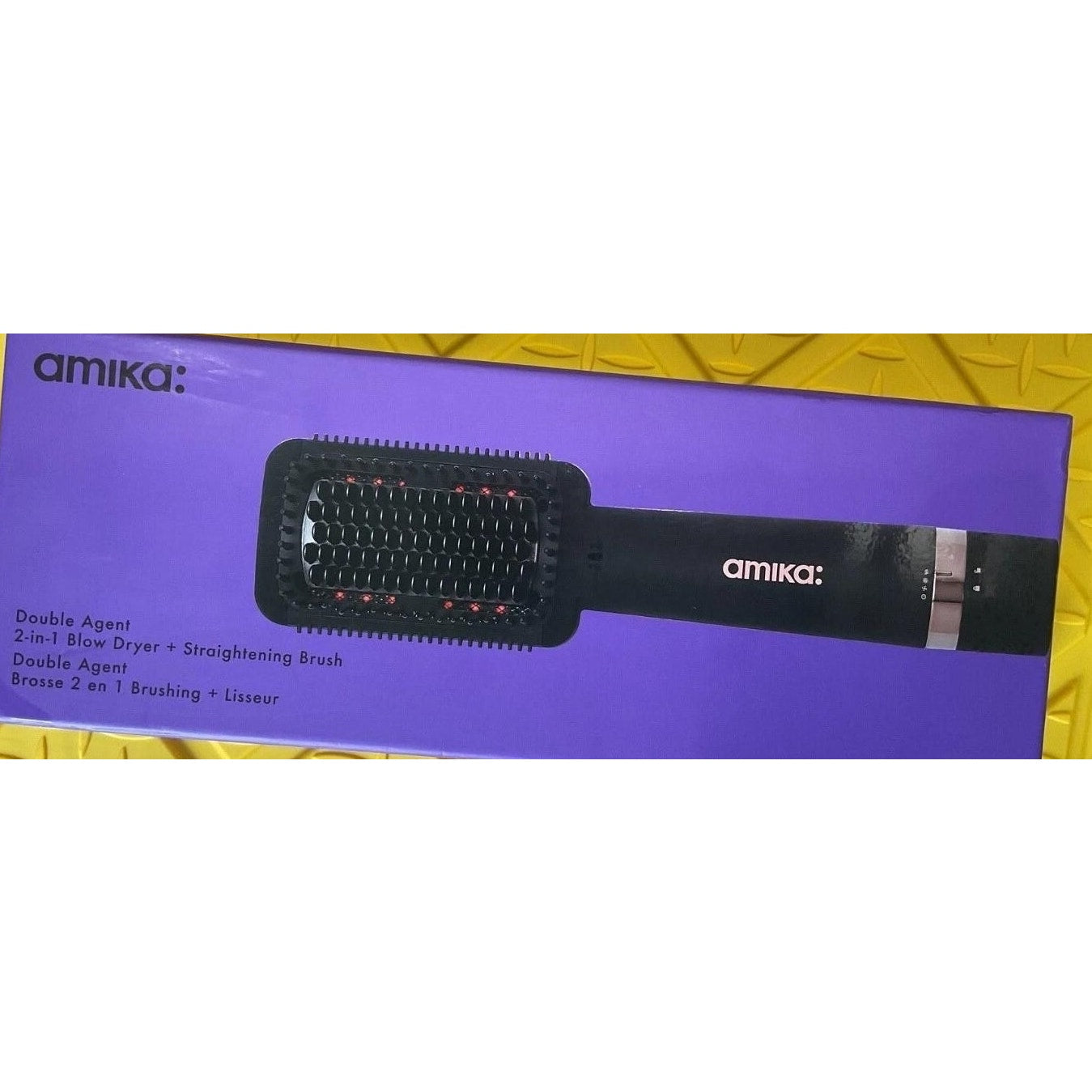 Amika Double Agent 2-in-1 Blow Dryer + Straightening Brush