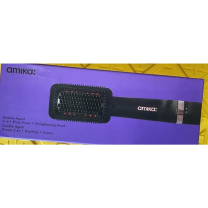 Amika Double Agent 2-in-1 Blow Dryer + Straightening Brush
