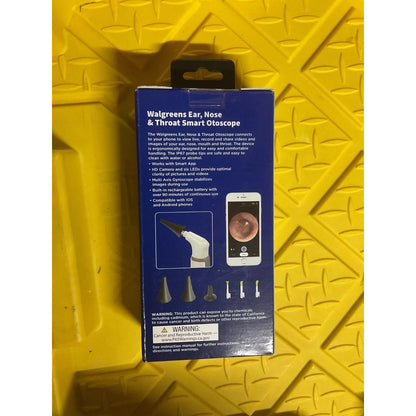 NEW! Walgreens Ear, Nose & Throat Smart Otoscope Rechargable “Connects To Phone”