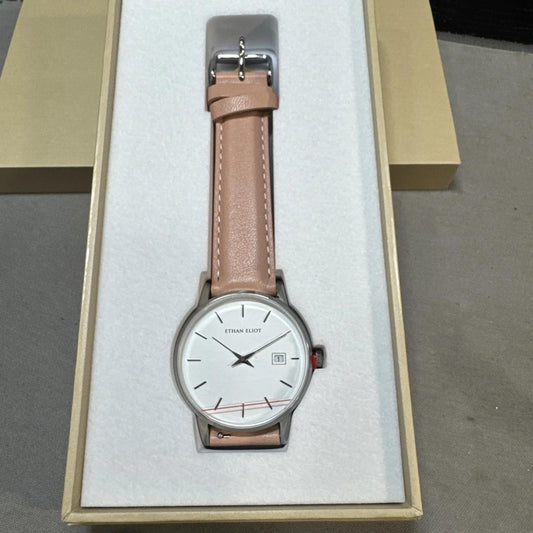 Ethan Eliot Classic Women’s Watch Pink Leather Band