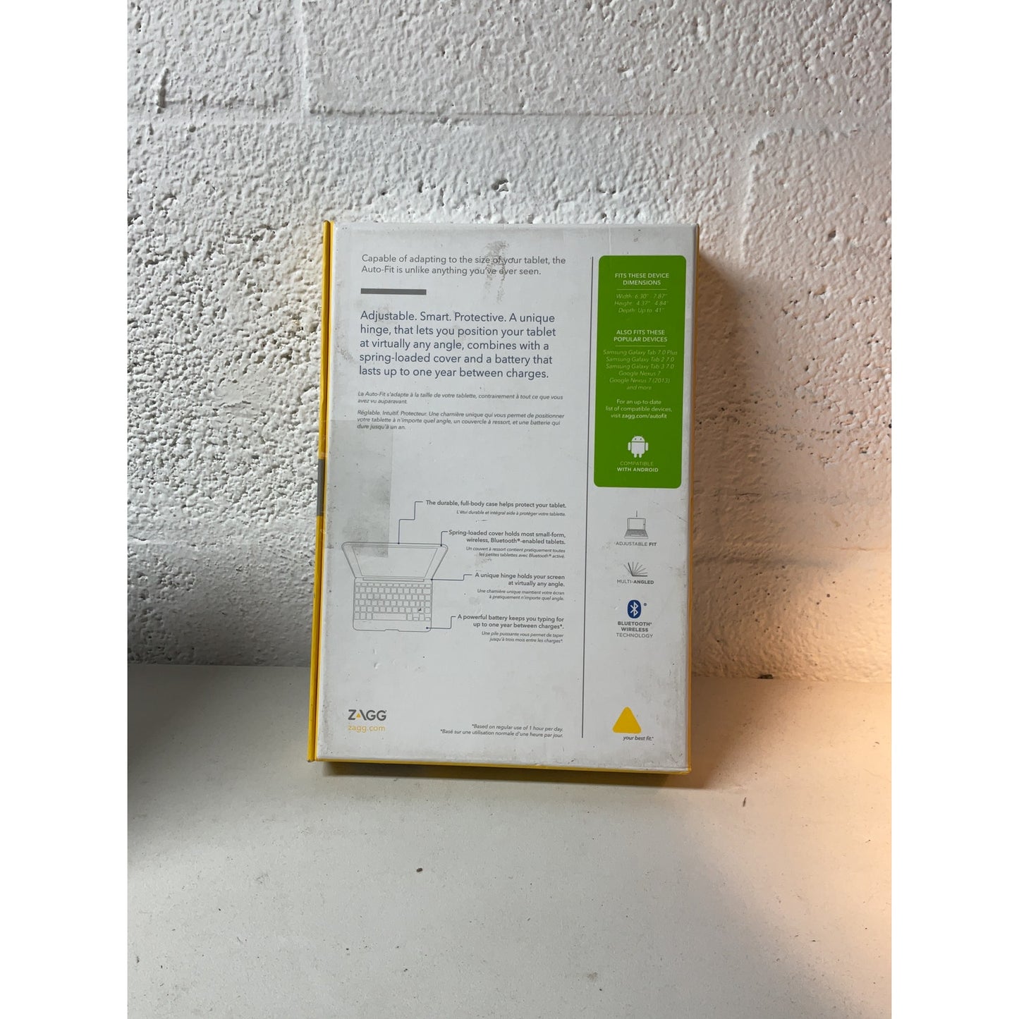 Auto Fit 7 Folio Style Keyboard spring loaded Android small tablets