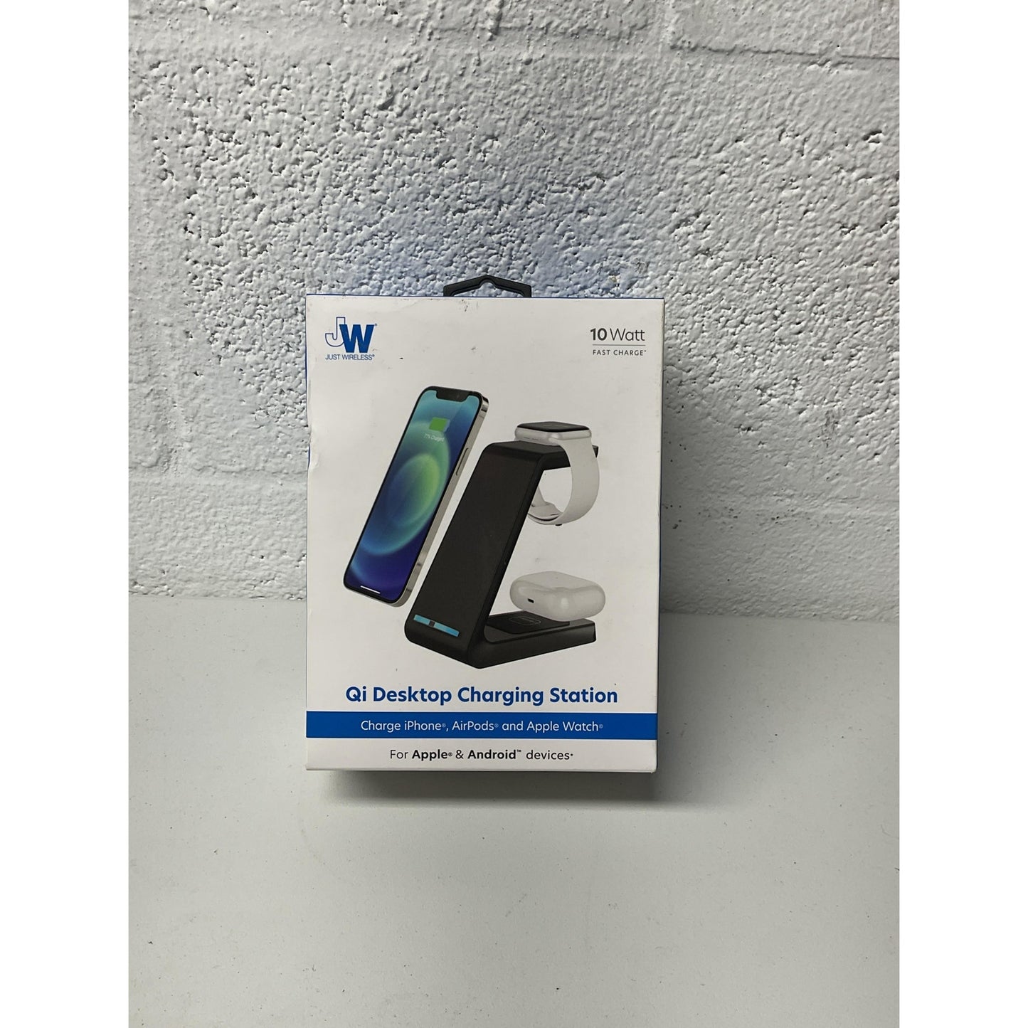 Just wireless Qi Desktop Charging Station for Apple & Android devices