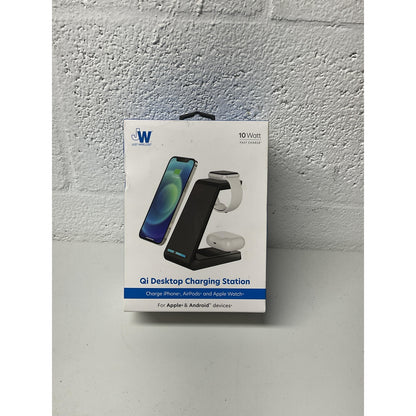 Just wireless Qi Desktop Charging Station for Apple & Android devices