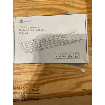 iclever IC-BK08 Tri-folding Wireless Keyboard with Touchpad