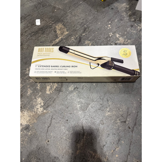 Hot Tools Pro Artist 24k gold Collection 1 extended barrel curling iron