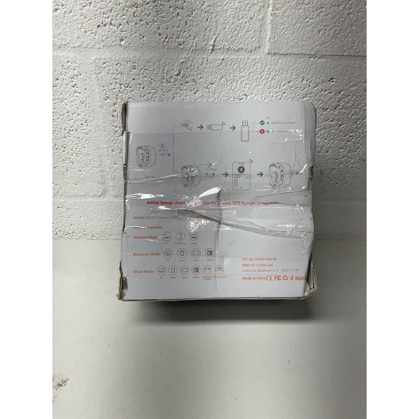 NUBWO Bluetooth wireless Gaming Headset Model G06-BT