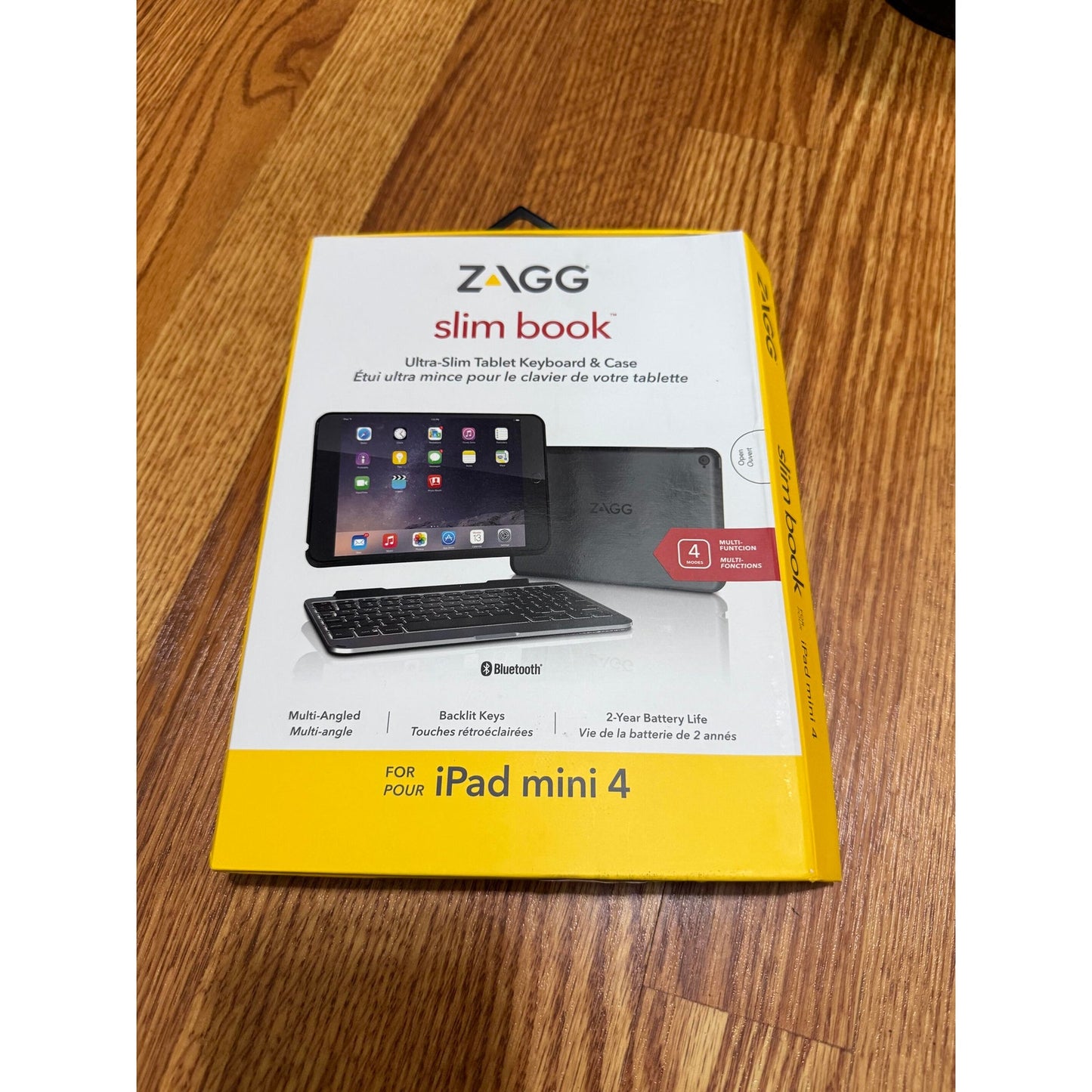 ZAGG Slim Book Wireless Keyboard Case- Open box