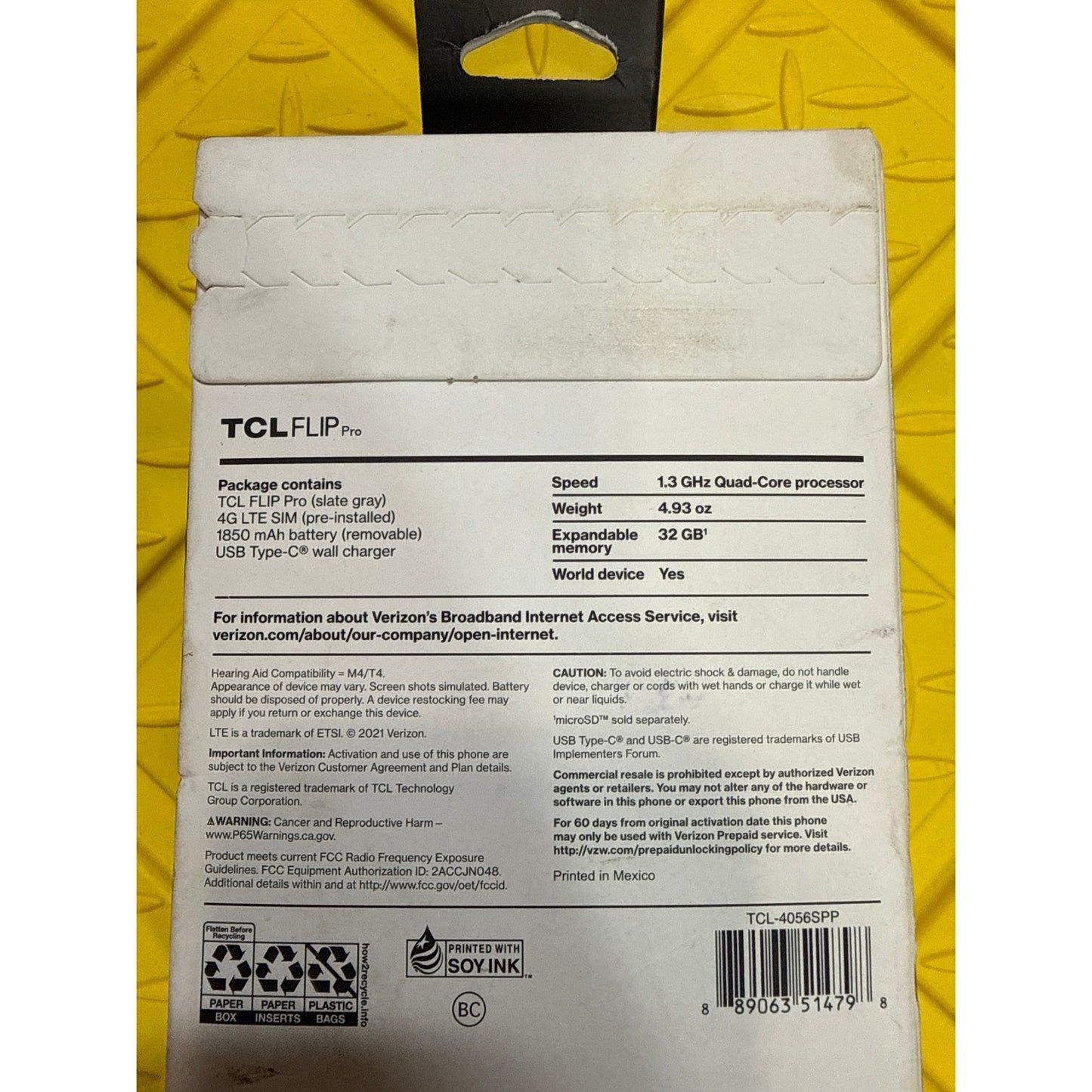 TCL Flip Pro - Cellphone Verizon - Slate Grey - Sealed