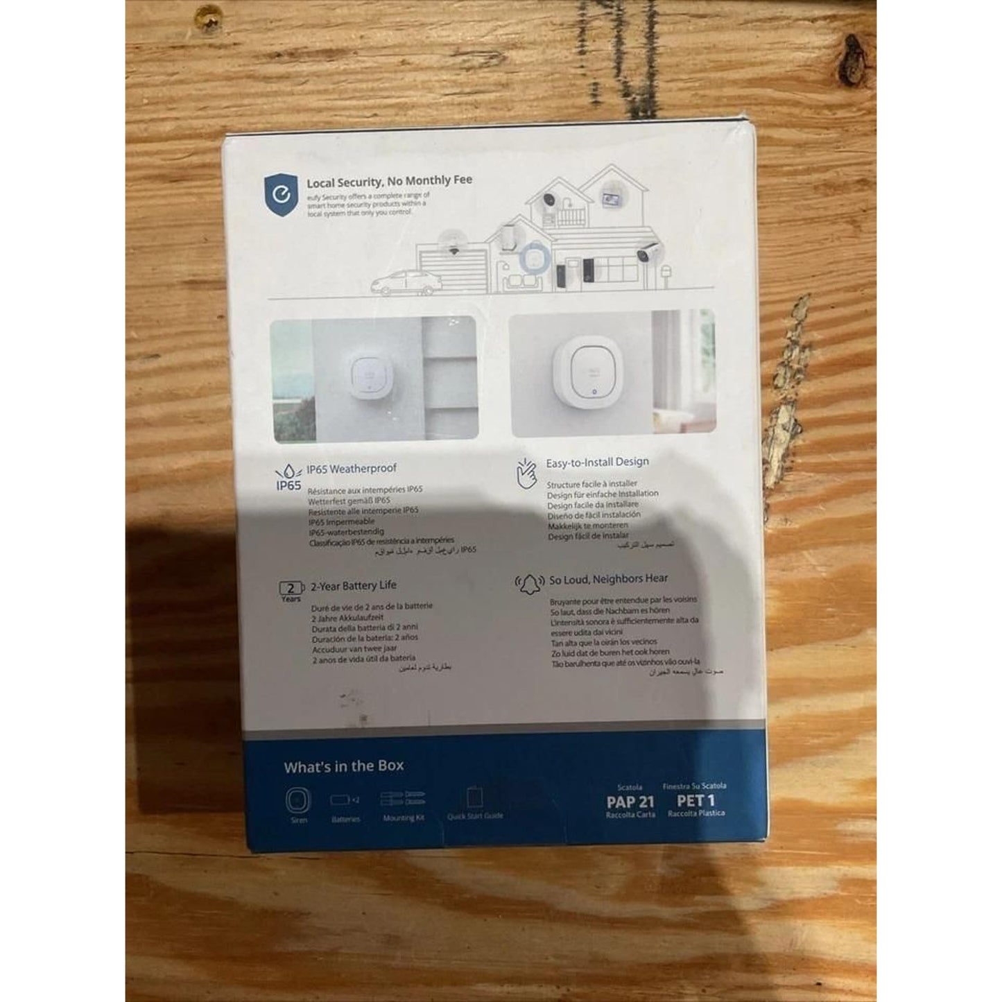 Eufy Security Siren 105dB Wireless Alarm With Weather Guard Design