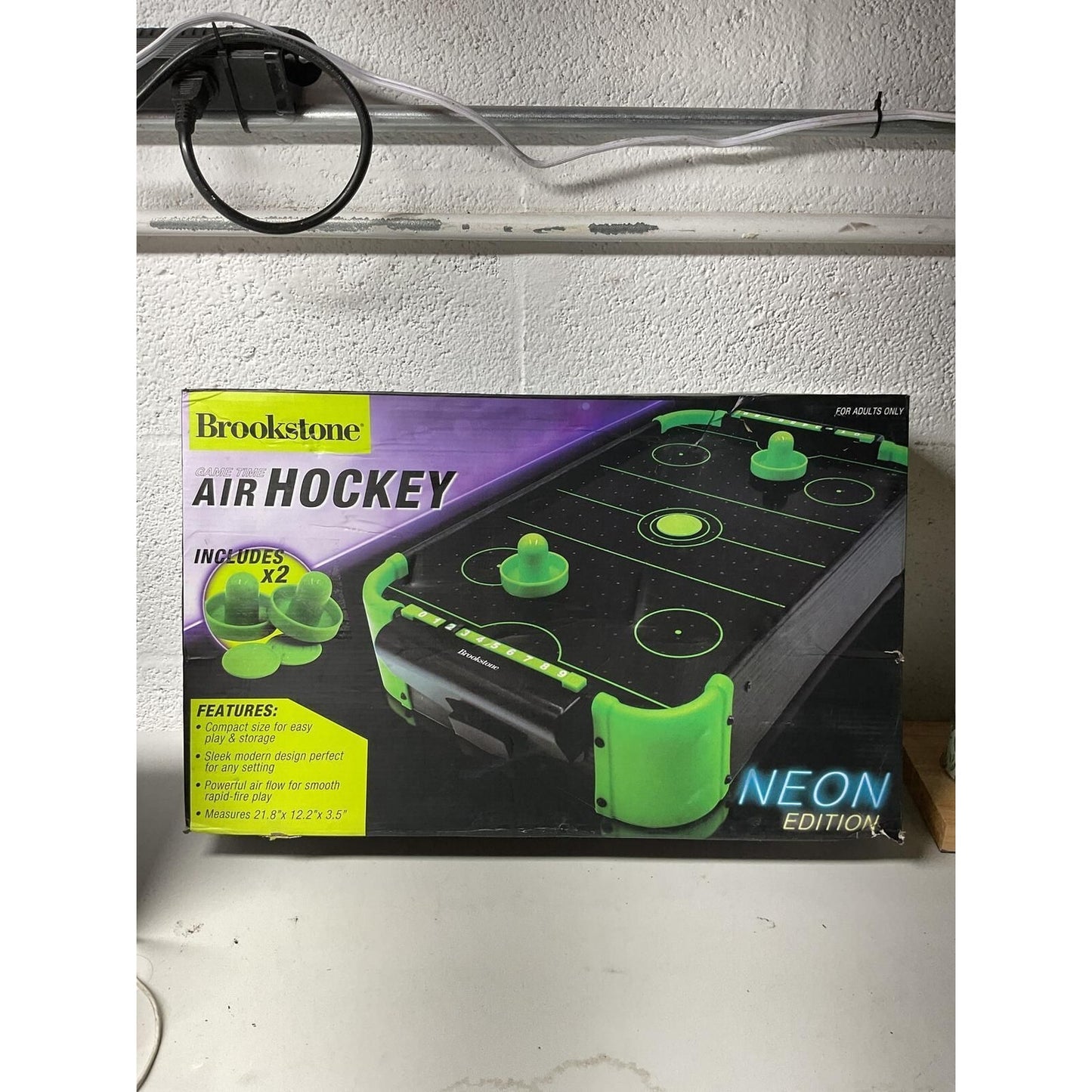 Brookstone Air Hockey Game- Open Box