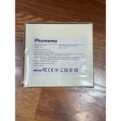 Phomemo T02 - Mini Printer Blue 53MM