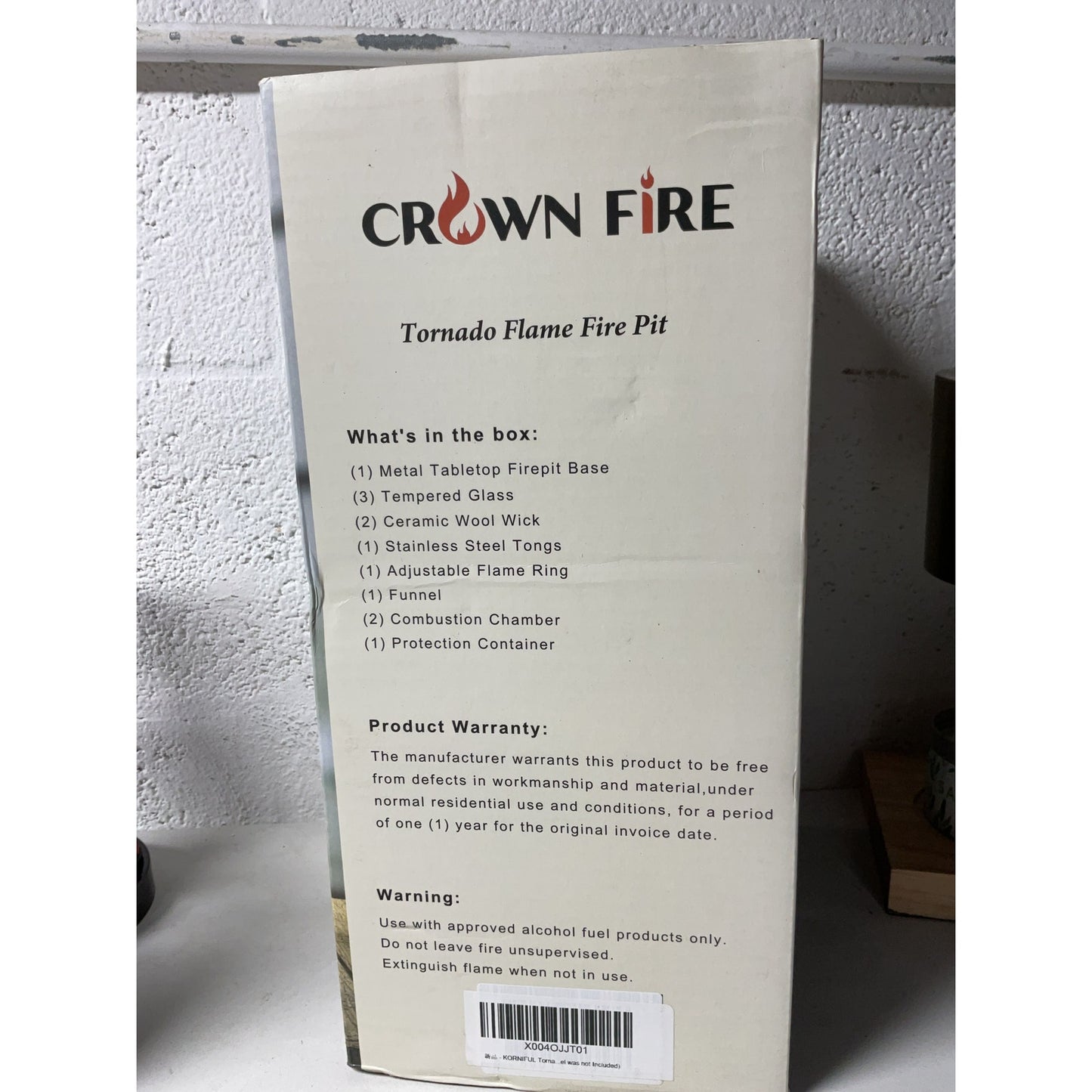 Tornado Tabletop Firepit by Crown Fire