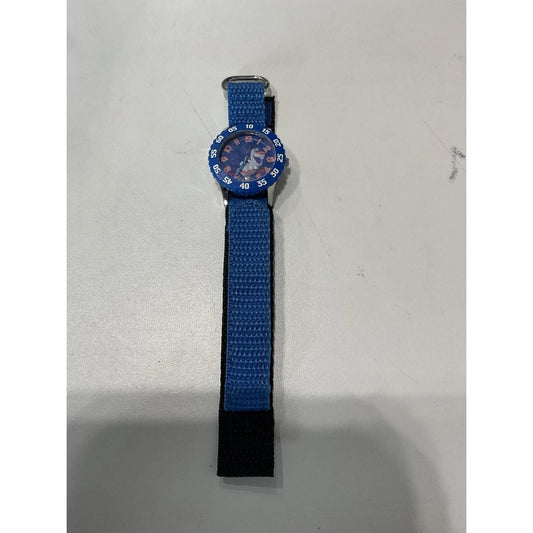 disney frozen kids bezel stainless steal time teacher analog nylon strap watch