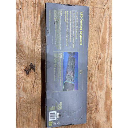Game ONN RGB Mechanical Gaming Keyboard 104 Keys, Blue Mechanical Switches - Open Box