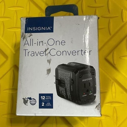 INSIGNIA ALL IN 1 Travel Converter- Open Box