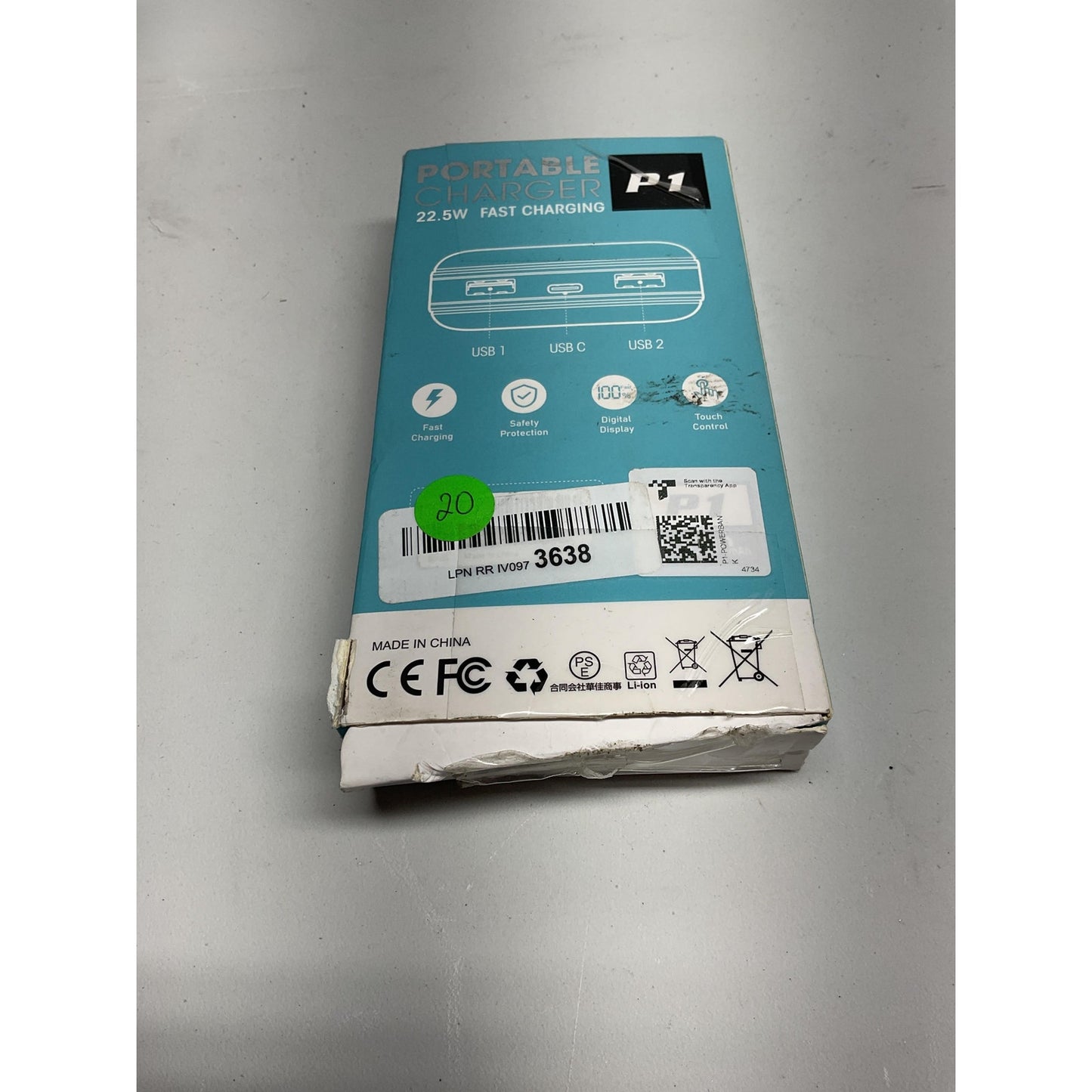 P1 portable charger40000mAh