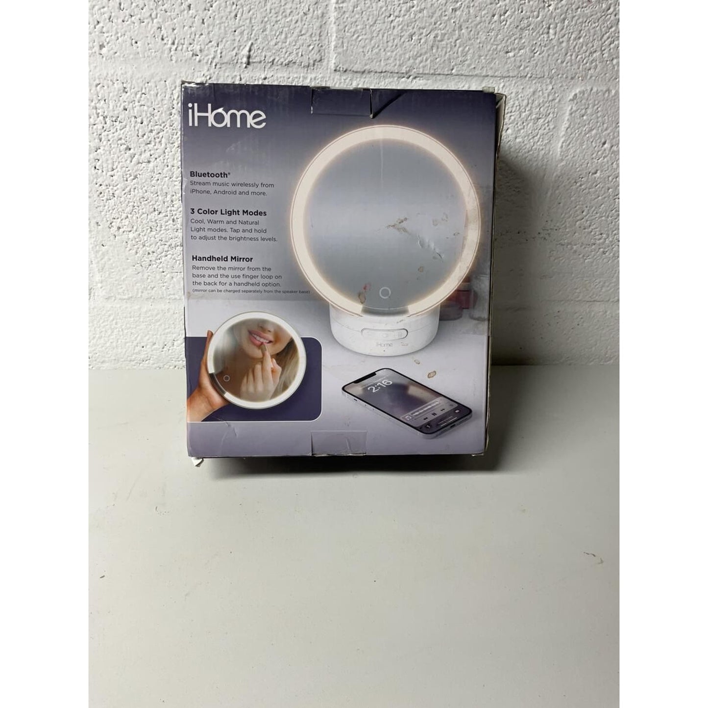 iHome Portable Mirror& Speaker