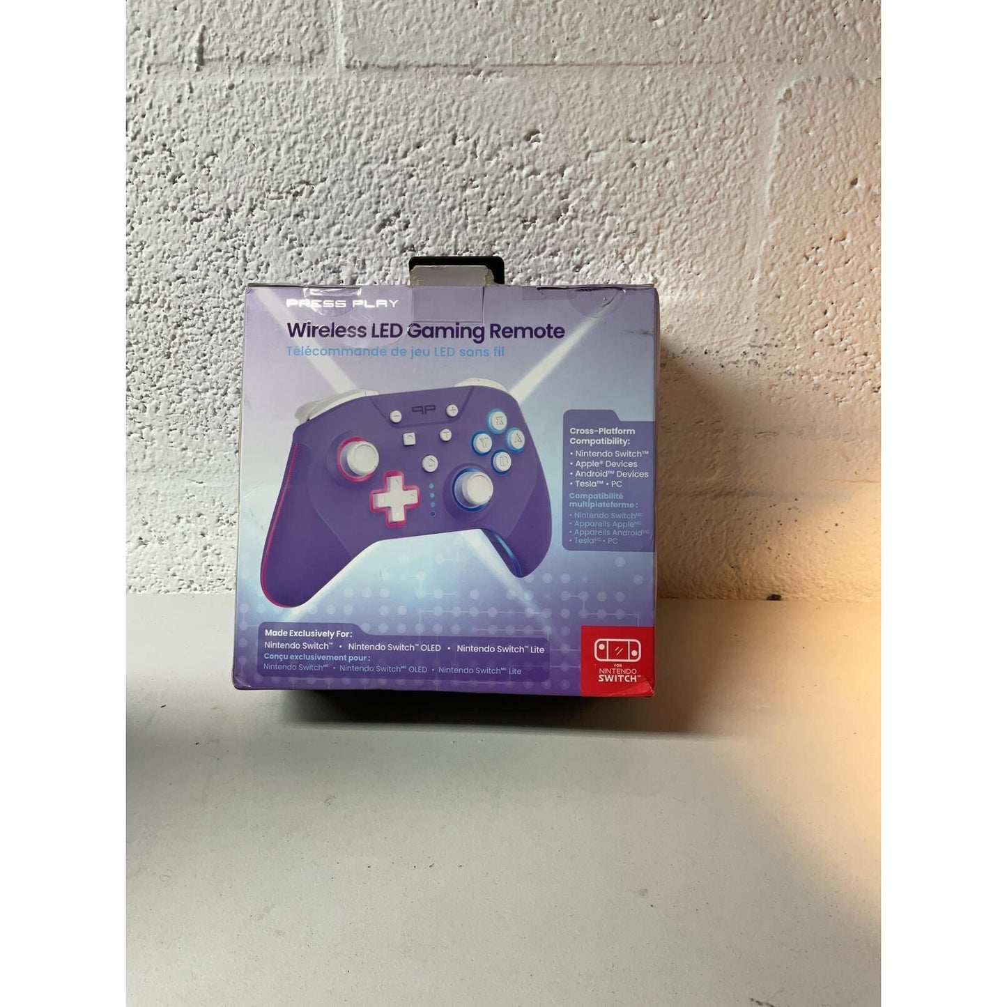 Press Play Wireless LED Gaming Controller - Open Box