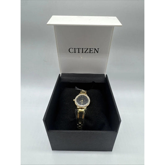 Citizen Women's Crystal Gold-Tone Bracelet Watch
