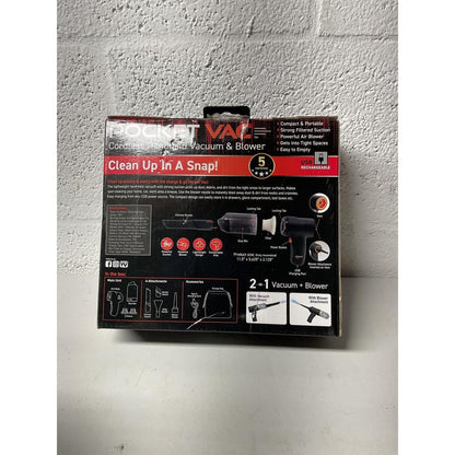 Pocket Vac Cordless Handheld Vacuum & Blower