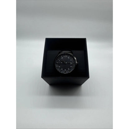 Armani Exchange AX Three-Hand Date Black Stainless Steel Band Men's Watch AX7101