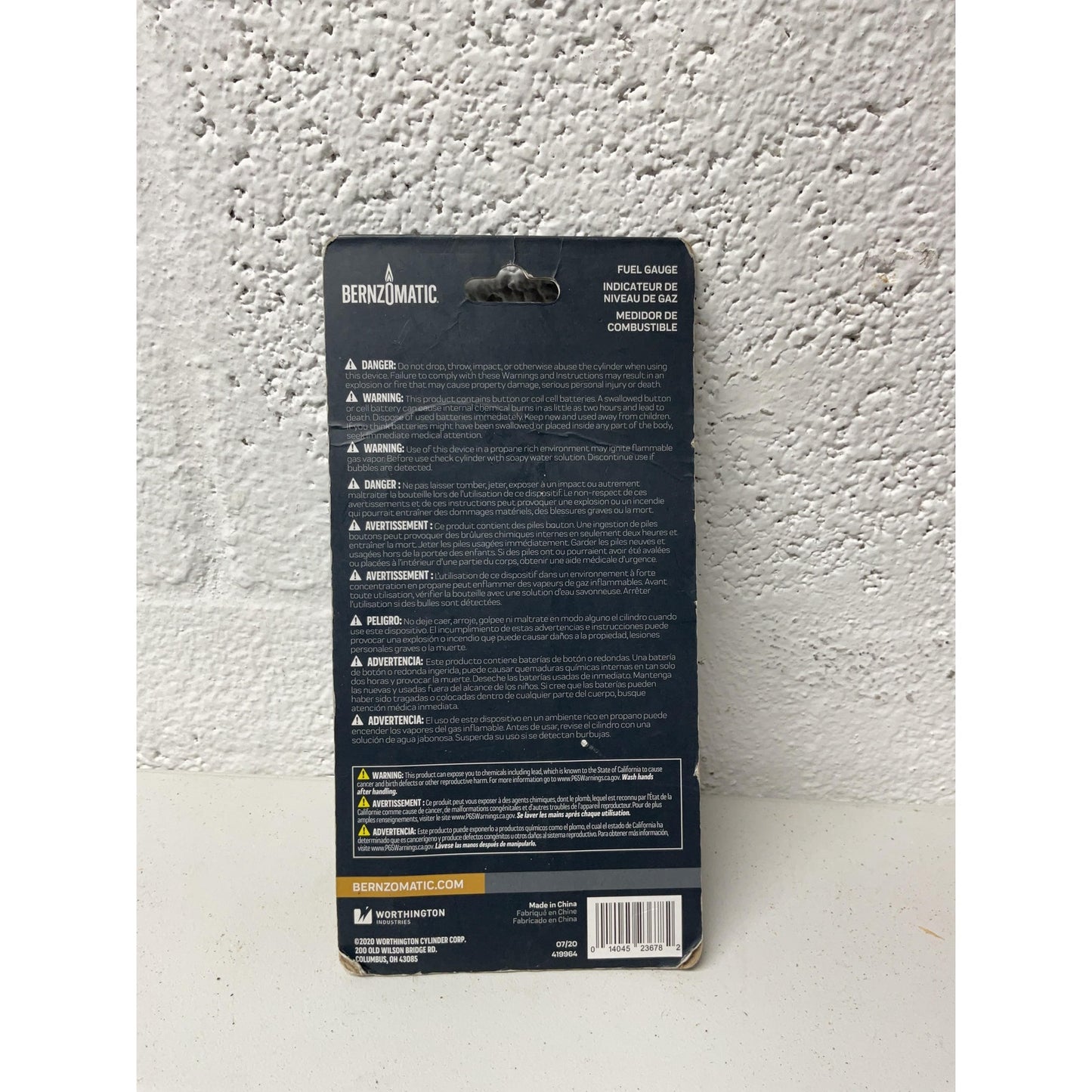 Bernzomatic Fuel Gauge