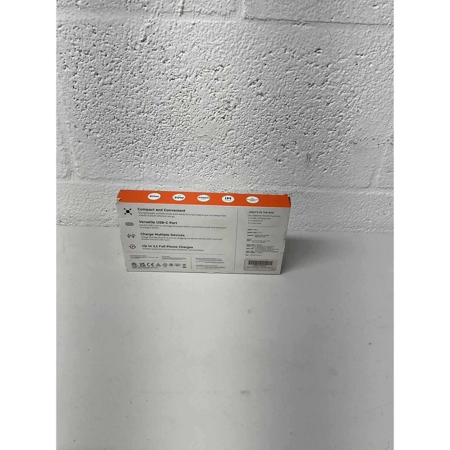 IMUTO 10000mAh Power Bank Ultra Slim