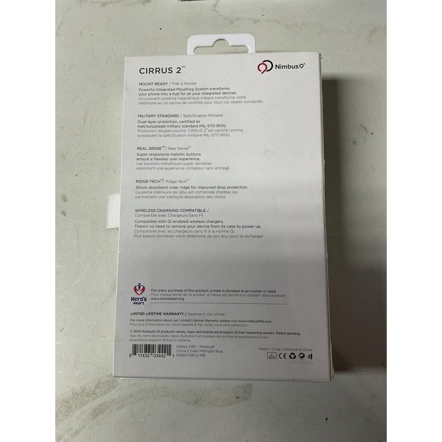 Nimbus 9 CIRRUS 2 case for Samsung Galaxy A50 Midnight Blue