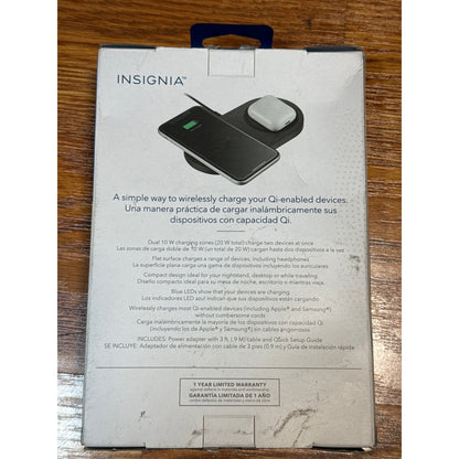 Dual Device QI Charging - Insignia 20 W