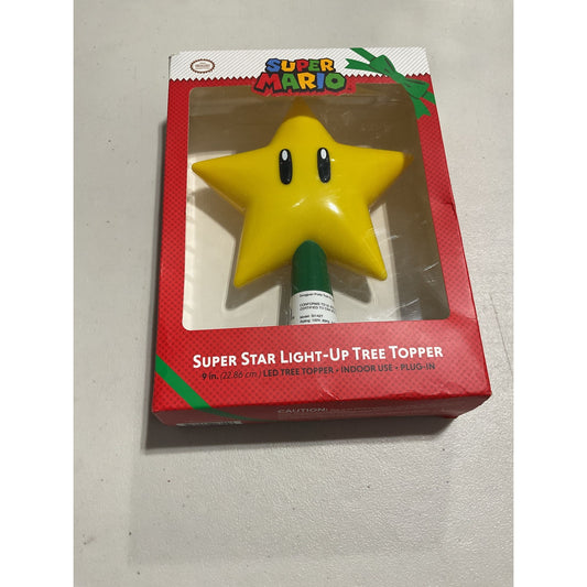 Super Mario superstar light-up tree topper