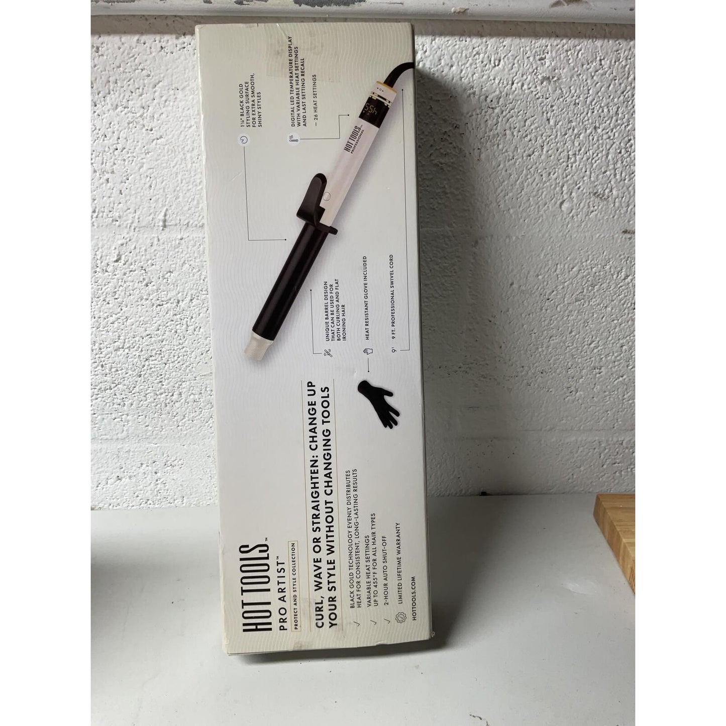 Hot Tools Pro Artist Curl Straight Styler 2-in-1 Curling Wand & Flat Iron