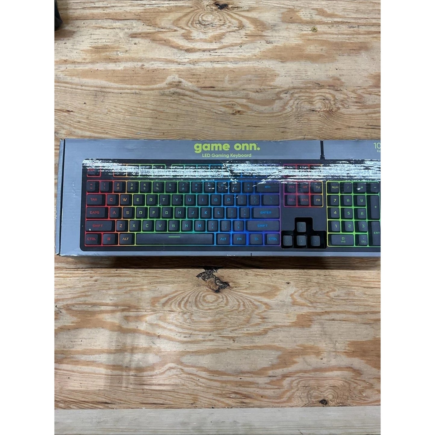 Game ONN RGB Mechanical Gaming Keyboard 104 Keys, Blue Mechanical Switches