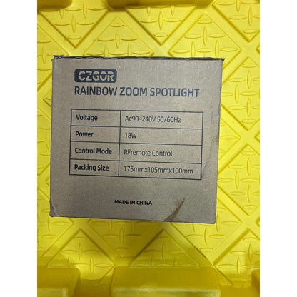 CZGOR - Rainbow Zoom Spotlight DJ Lighting - PinPoint Light