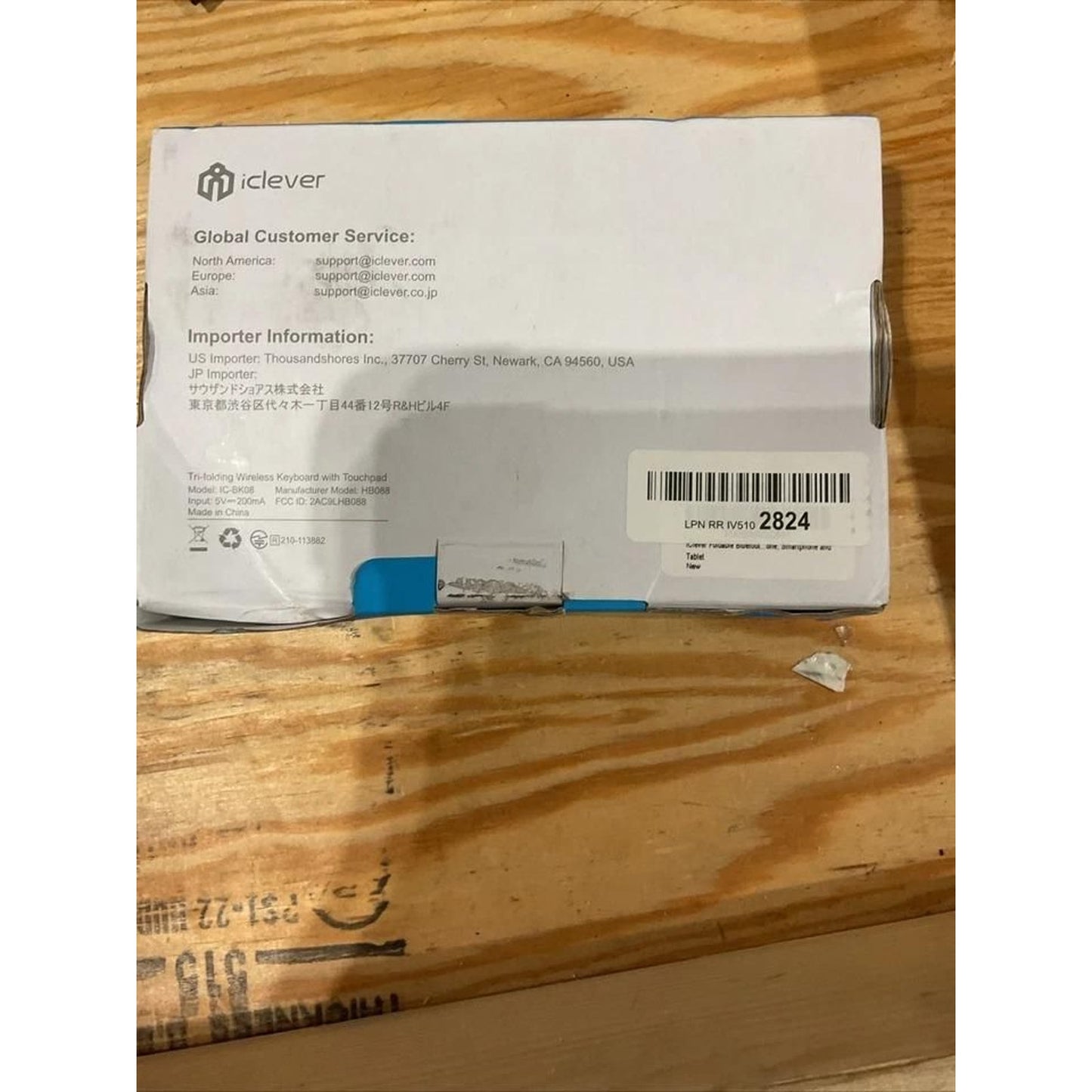 iclever IC-BK08 Tri-folding Wireless Keyboard with Touchpad